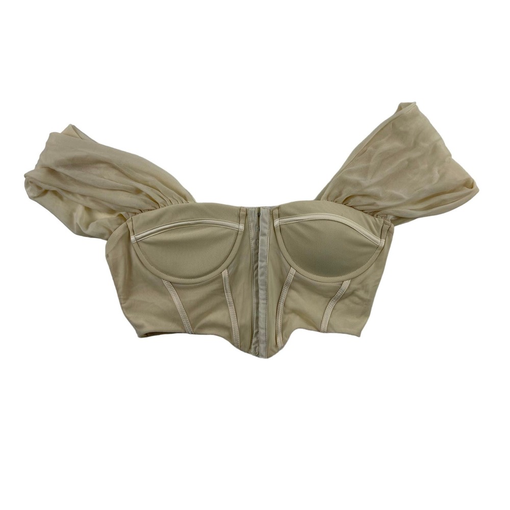 12th Tribe Bésame Cream Corset Top Size L